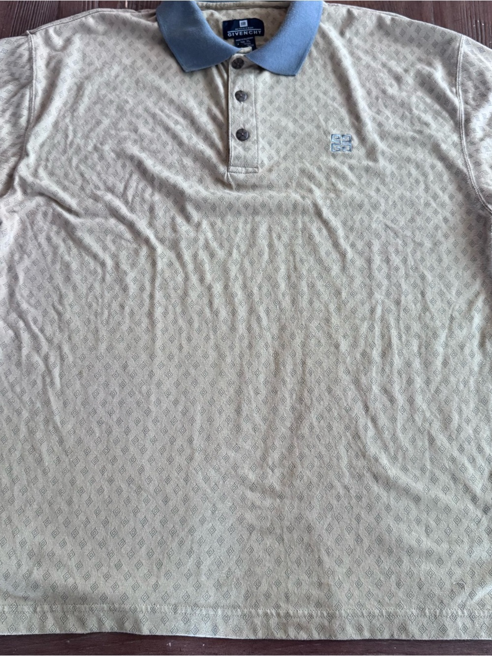 Vintage Givenchy Men’s Beige Polo Xl